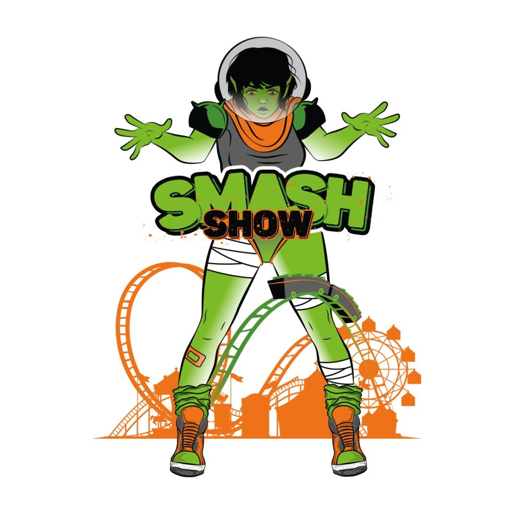 Trabajo Branding Smash Show Personaje Six Flags